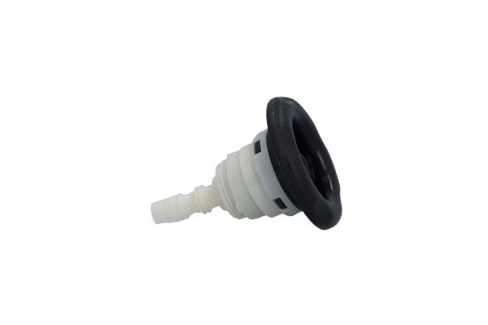Jet Internal, Waterway, Poly Storm, Gunite, Thread In, Dual Rotating, 3-5/8" Face, Black : 229-8121