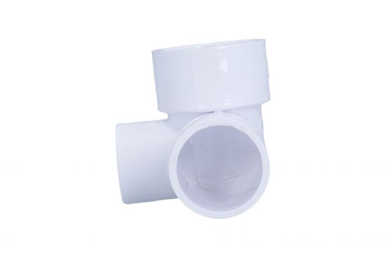 Fitting, PVC, Ell, 90°, Special, 3-Way, Street,1-1/2"S x 1-1/2"Spg x 1"S : 411-4050