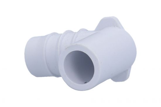 Fitting, PVC, Ribbed Barb Ell Adapter, 90°, 3/4"RB x 1/2"Spg : 411-3500