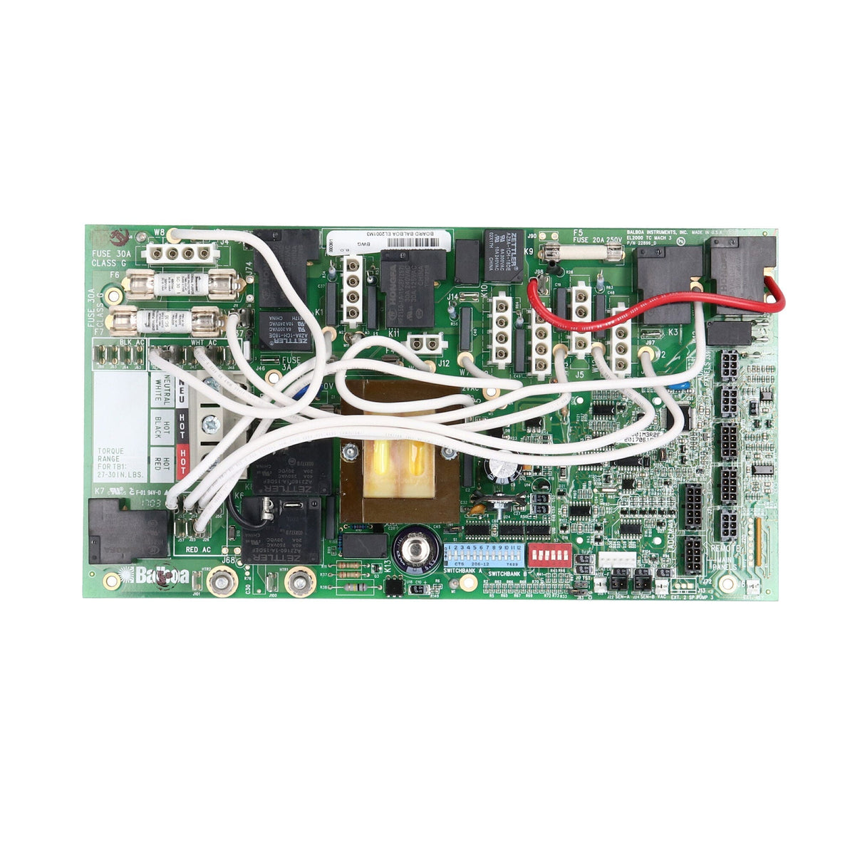 Circuit Board, Balboa, EL2001, Mach 3, ML Series, Molex Plug : 53974-04