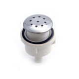 Air Injector, Waterway Top-Flo Straight, 3/8" Barb, Stainless Steel : 670-2390