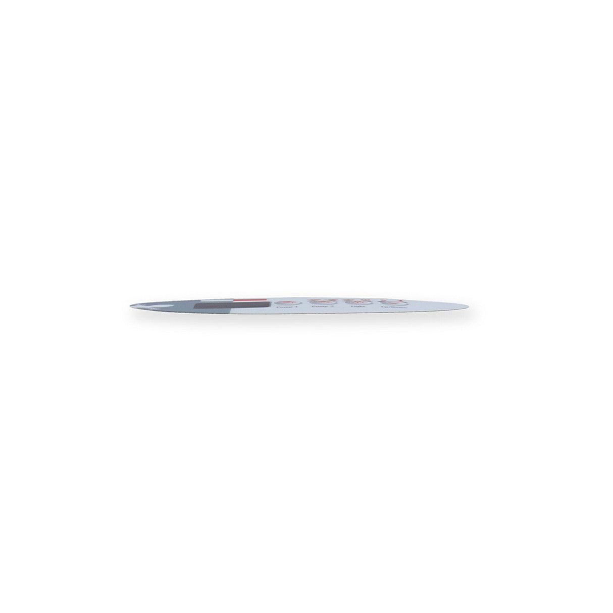 Overlay, Spaside, Gecko TSC9, Oval, 4-Button, Pump1-Pump2-Light-Temp, For 0202-007155 : 9916-100186
