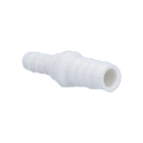 Fitting, PVC, Ribbed Barb Reducer Coupling, 3/8"RB x 1/4"RB, White : 425-4020