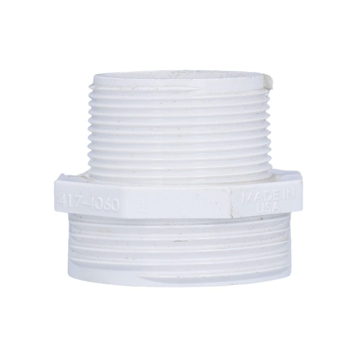 Tailpiece, Union, Waterway, 1-1/2"MBT x 1-1/2"MPT, No O-Ring Groove : 417-4060