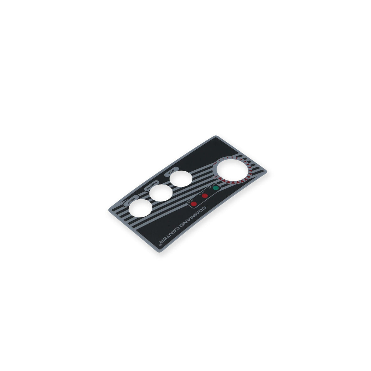Overlay, Spaside, Tecmark Command Center, 3-Button, No Display, For CC3-120-10-I-00 & 230V Version : 30216BM