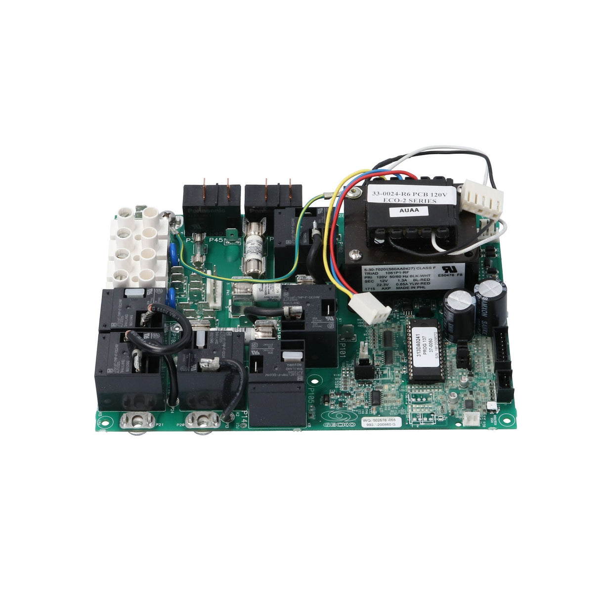 Circuit Board, HydroQuip, ECO-2, 4200/6200/9200, JST Cable : 33-0024-R6