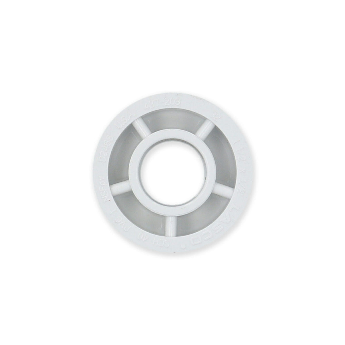 Fitting, PVC, Reducer Bushing, 1-1/2"Spg x 1/2"S : 437-209