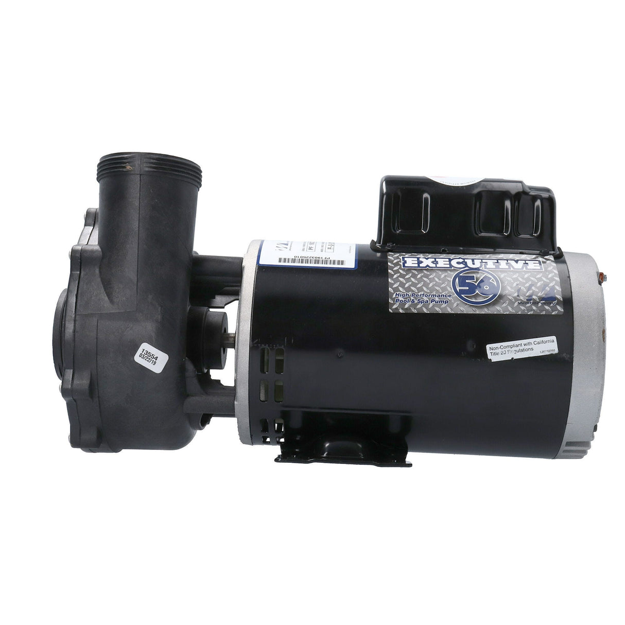 Pump, Waterway Executive 56, 4.0HP, 230V, 12.0/4.4A, 2-Speed, 2"MBT, SD, 56-Frame : 3721621-1D