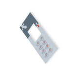 Overlay, Spaside, Gecko TSC4, 8-Button, Pump1-Pump2-Blower, For 0201-007148 : 9916-100094
