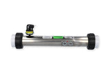 Heater Assembly, Balboa, Lite Leader, Generic, 4.0kW, 230V, 2" x 15"Long, w/Pressure Switch, Tailpieces : C2400-0535-TPS