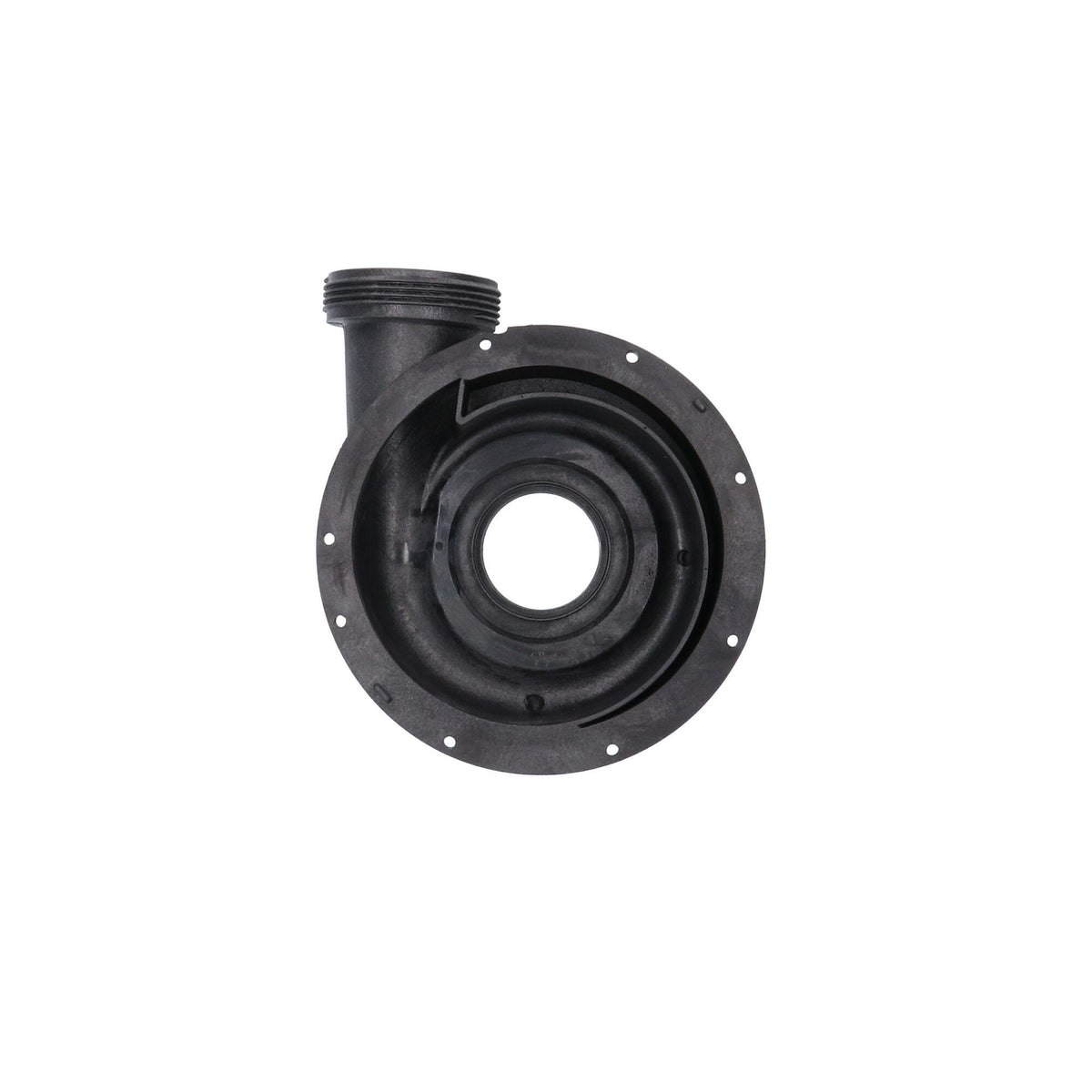 Pump Housing, Jacuzzi Piranha/Theramax/Theraflo/, 2"MBT w/Plugs : 6500-546