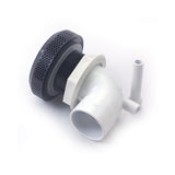 Suction Assembly, Waterway, VGB, Super Hi-Flo, 5"Dia Cover, 2"S 90° Ell, Black, W/ vacuum break : 640-3601V