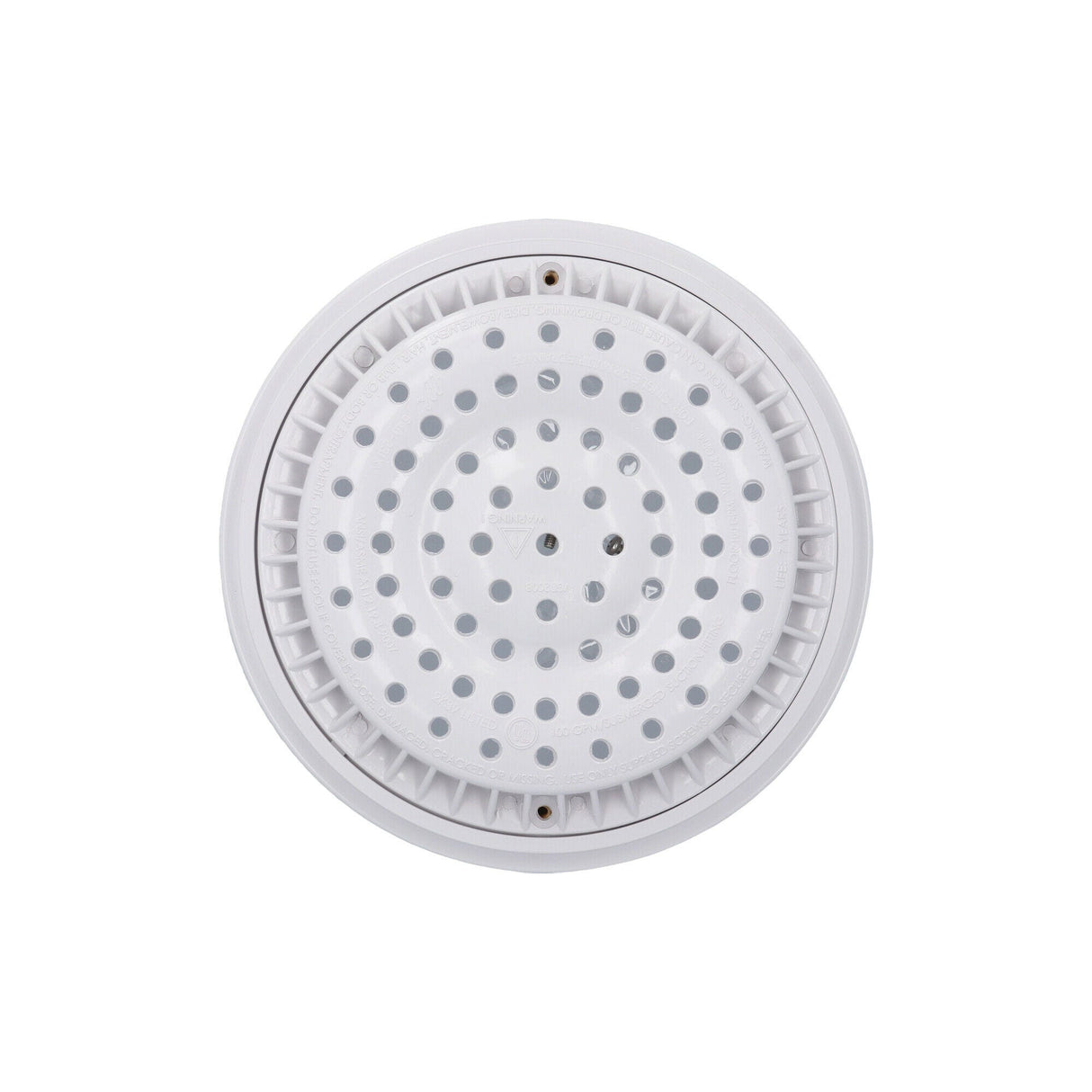 Drain, Waterway, 8" Round, Anti-Vortex, White : 640-2310V