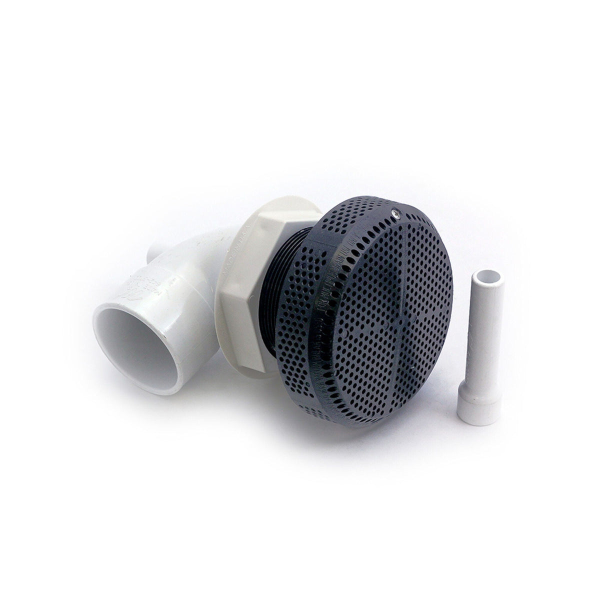 Suction Assembly, Waterway, VGB, Super Hi-Flo, 5"Dia Cover, 2"S 90° Ell, Black, W/ vacuum break : 640-3601V