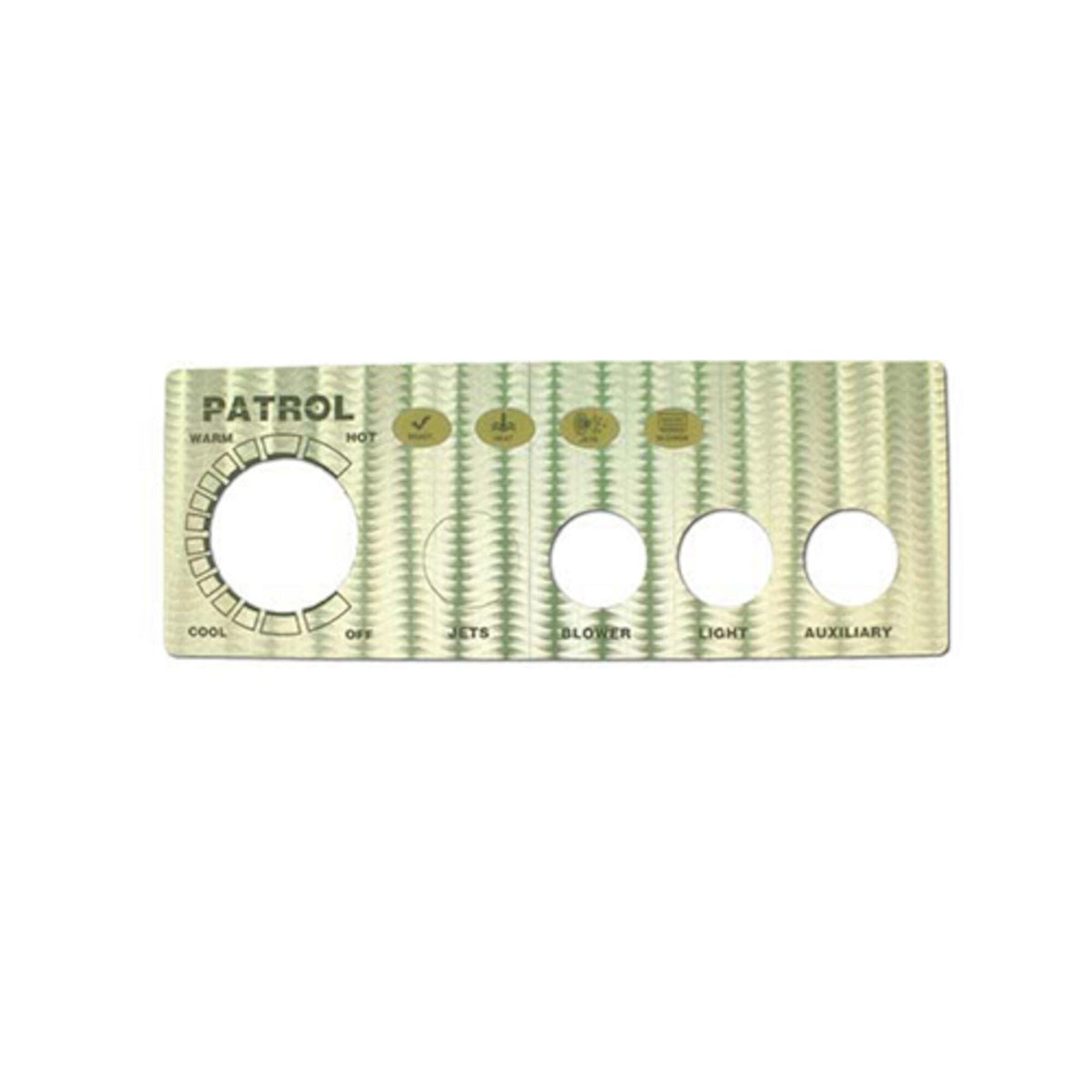 Overlay, Spaside, Presair Patrol, 4-Button, No Display, For S46010100 & S46010100-240 : 618-4