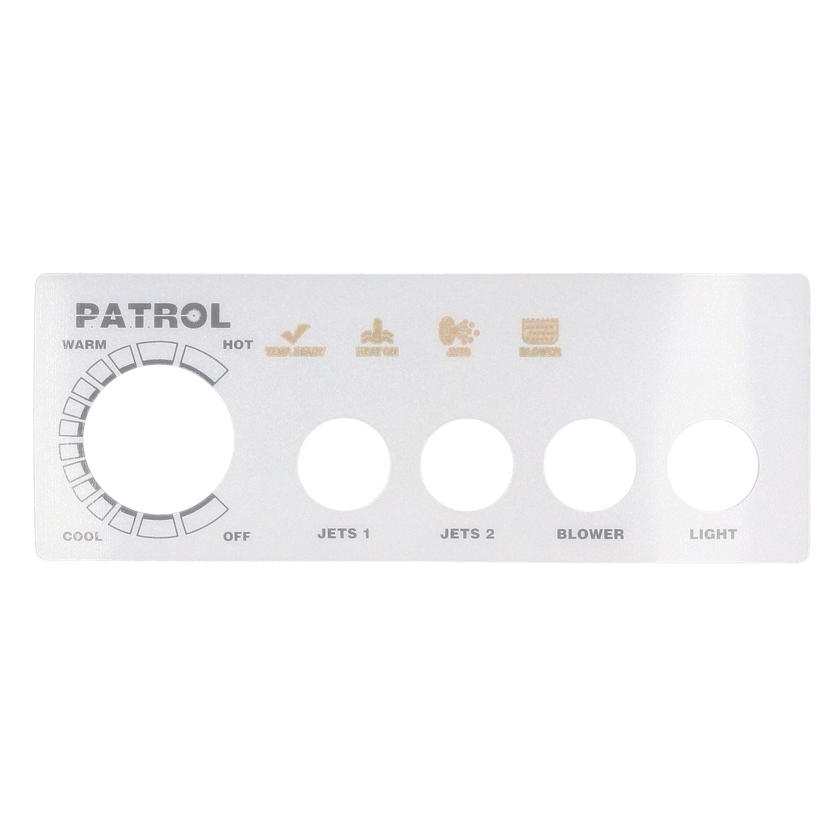 Overlay, Spaside, Presair Patrol, 4-Button, No Display, For S46010100 & S46010100-240 : 618-4