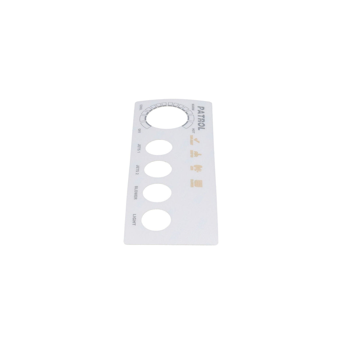 Overlay, Spaside, Presair Patrol, 4-Button, No Display, For S46010100 & S46010100-240 : 618-4