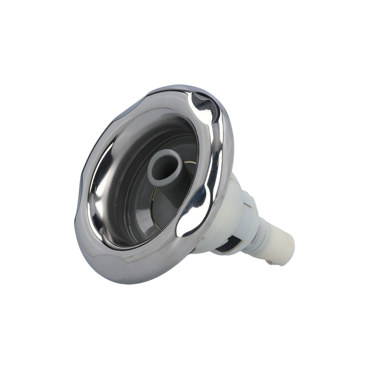 Jet Internal, Waterway Power Storm, Roto, 5" Face, 5-Scallop, Gray w/ Stainless Escutcheon : 212-5637S