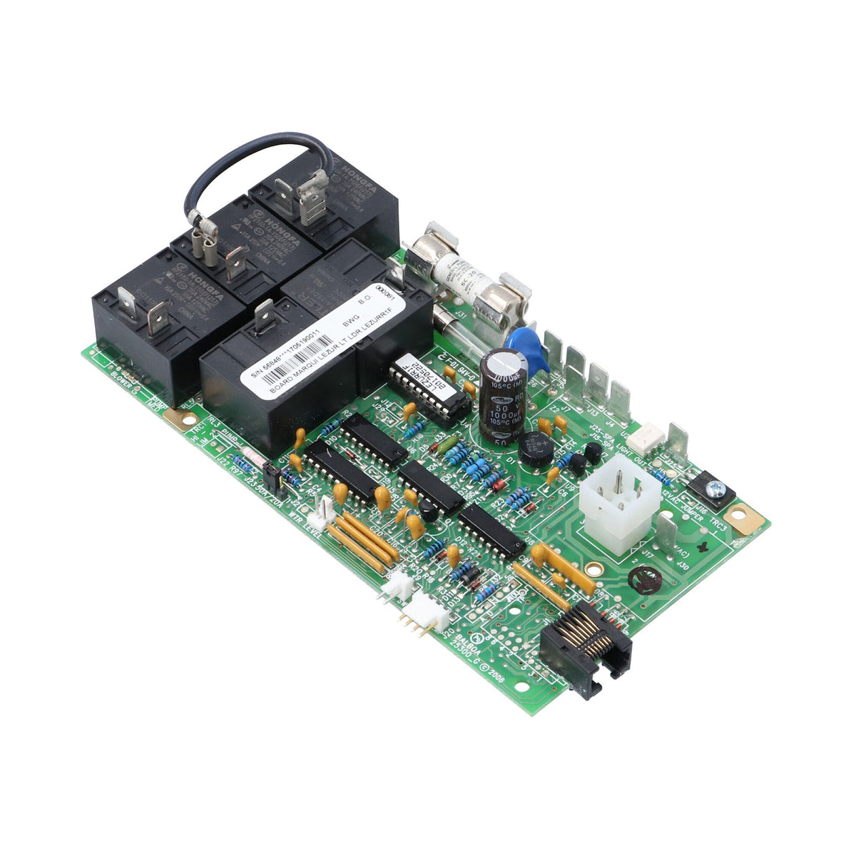 Circuit Board, Marquis Balboa, LEZURR1A-F, Lite Leader, 8 Pin Phone Cable : 600-6273