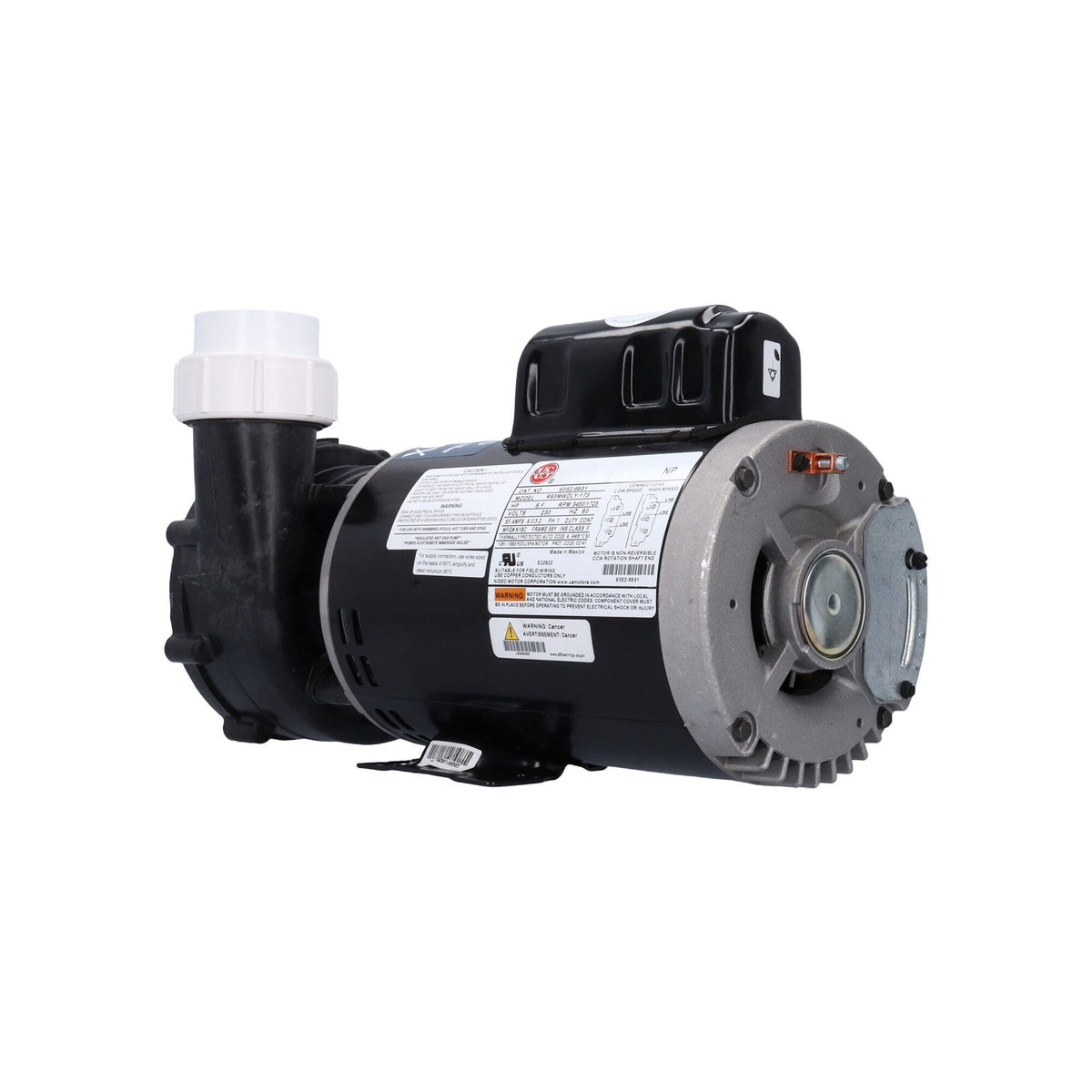 Pump, Aqua-Flo FMXP2e, 2.0HP, SD, 56-Frame, 2-Speed, 230V, 8.9/3.0A, 2"MBT, Unions : 05320761-2040