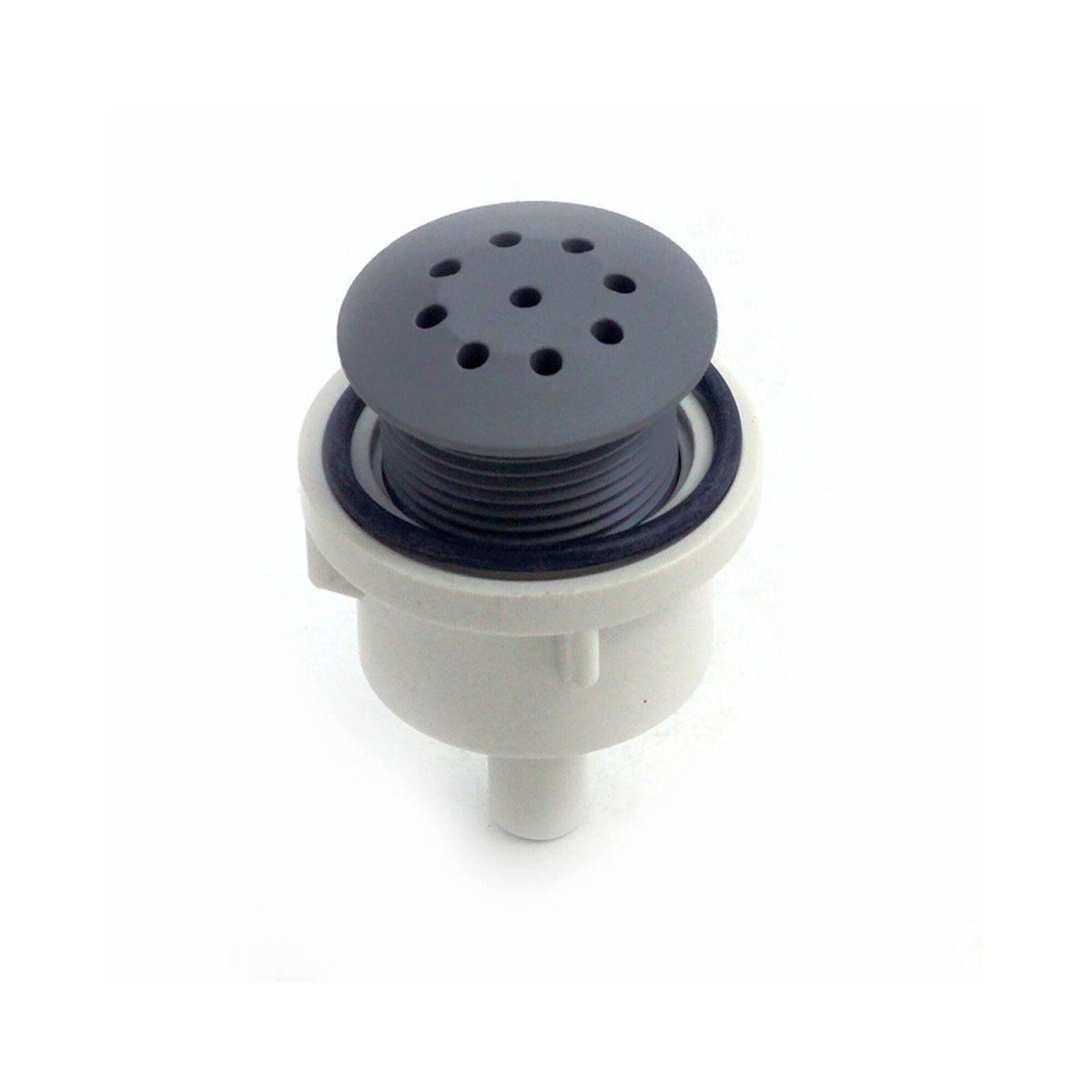Air Injector, Waterway Top-Flo Straight, 3/8" Barb, Gray : 670-2297