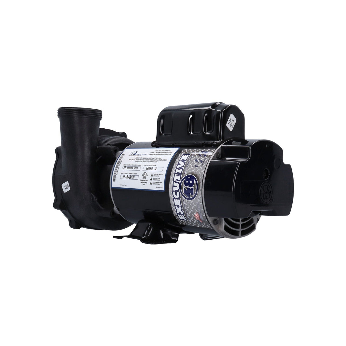Pump, Waterway Executive 48, 1.5HP, 115V, 16.4/4.4A, 2-Speed, 2"MBT, SD, 48-Frame, 16.4/4.4Amps : 3420610-1A