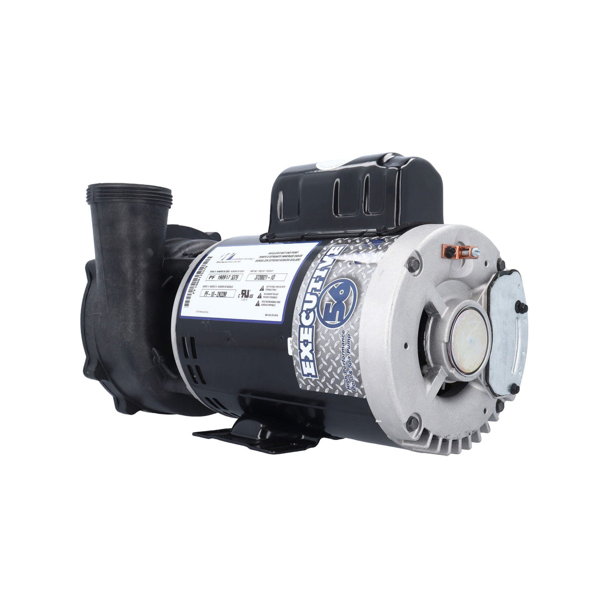 Pump, Waterway Executive 56, 2.0HP, 230V, 8.0/3.0A, 2-Speed, 2"MBT, SD, 56-Frame : 3720821-1D