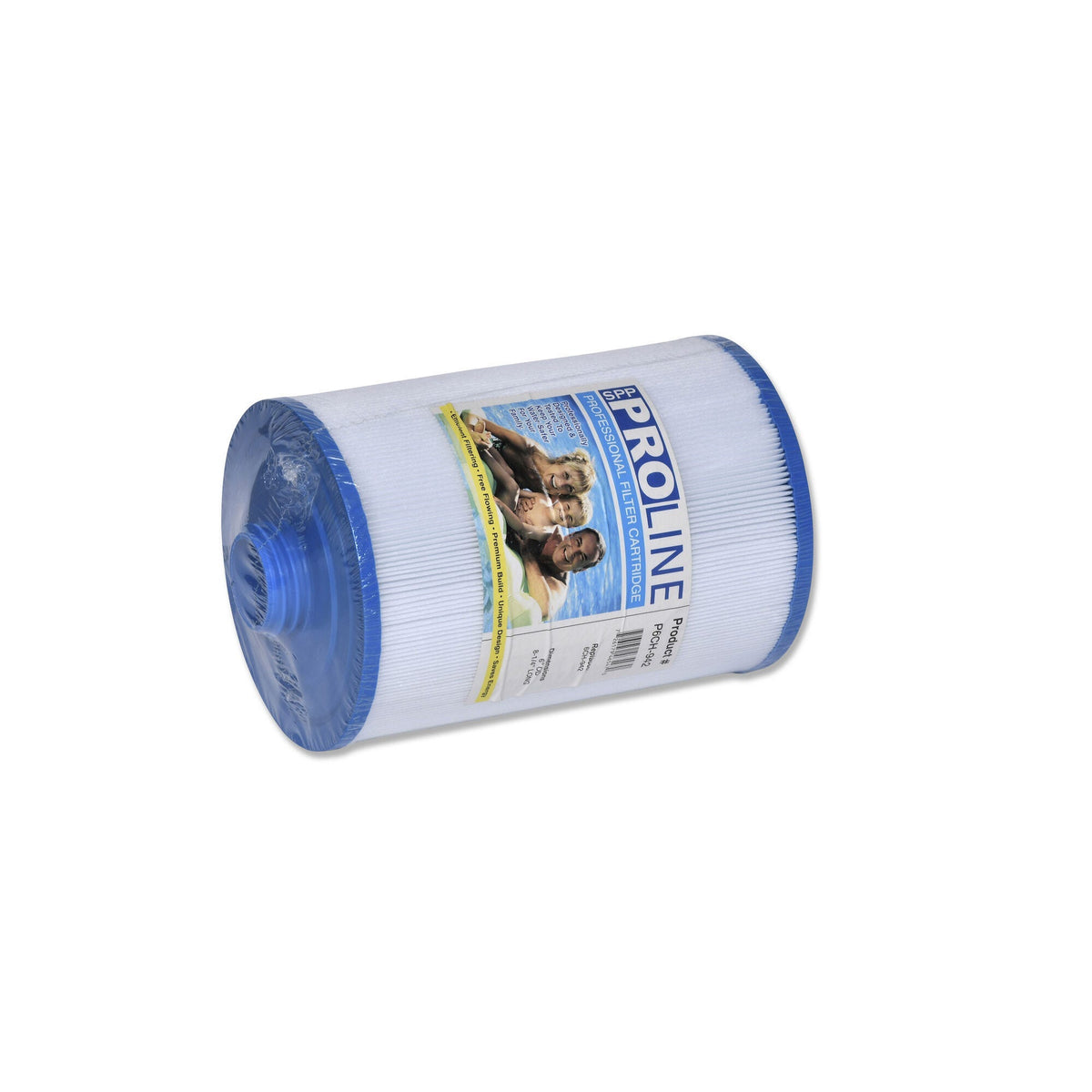 Filter Cartridge, Proline, Diameter: 6", Length: 8-1/4", Top: 1-3/4" Open, Bottom: 1-1/2" Male SAE Thread, 45 sq ft : P6CH-942