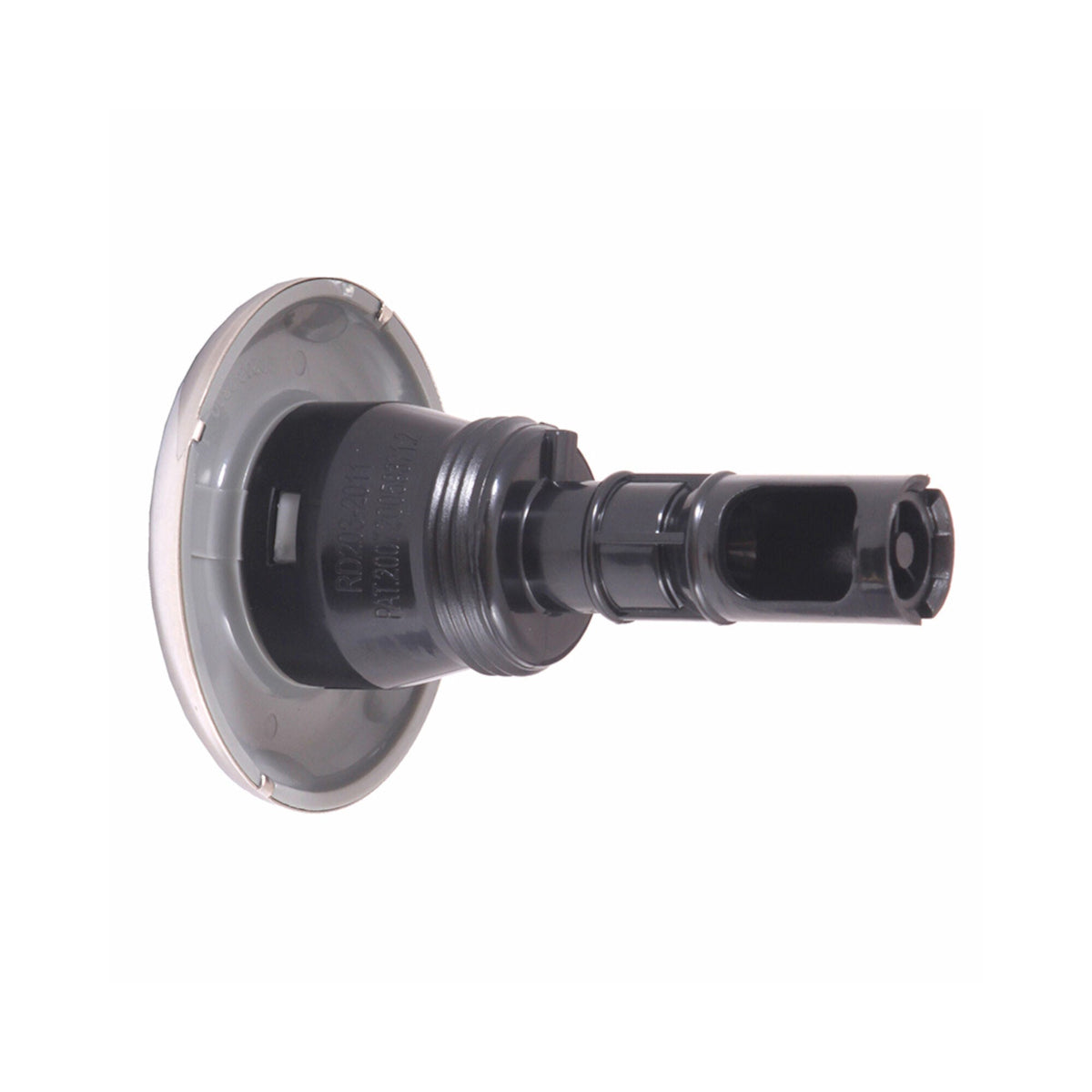 Jet Internal, Rising Dragon Quantum, 2-1/2" Face, Screw In, Directional, Smooth Gray w/ Stainless Escutcheon : RD203-2317S