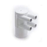 Manifold, PVC, Waterway ShurGrip, 2”SHR x Dead End x 4 3/4” SB Ports : 672-7710
