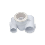 Body Assembly, Jet, Waterway Poly Jet, Tee Body, 1-1/2"S Water x 1"S Air, 2-5/8" Hole Size, 2 Plugs, White : 210-5860
