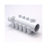 Manifold, PVC, Waterway, 1-1/2"S x 1-1/2"Spg x 10 1/2"S Ports w/ 4 Plugs : 672-4630