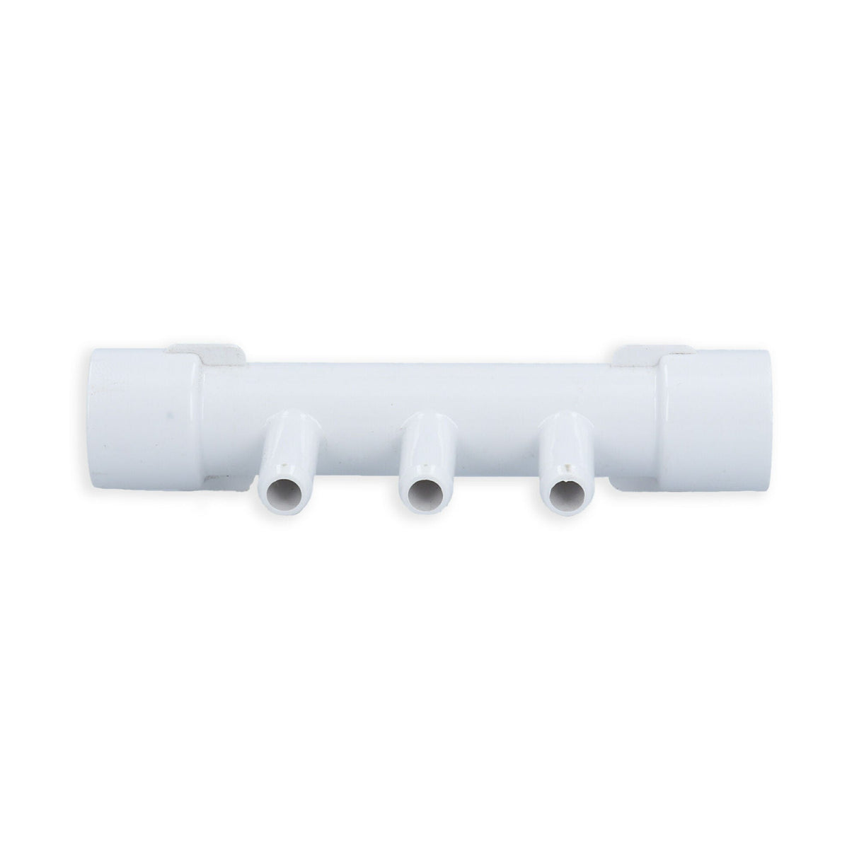 Manifold, PVC, Waterway, 1/2"S x 1/2"S x 3 3/8"B Ports : 672-0550