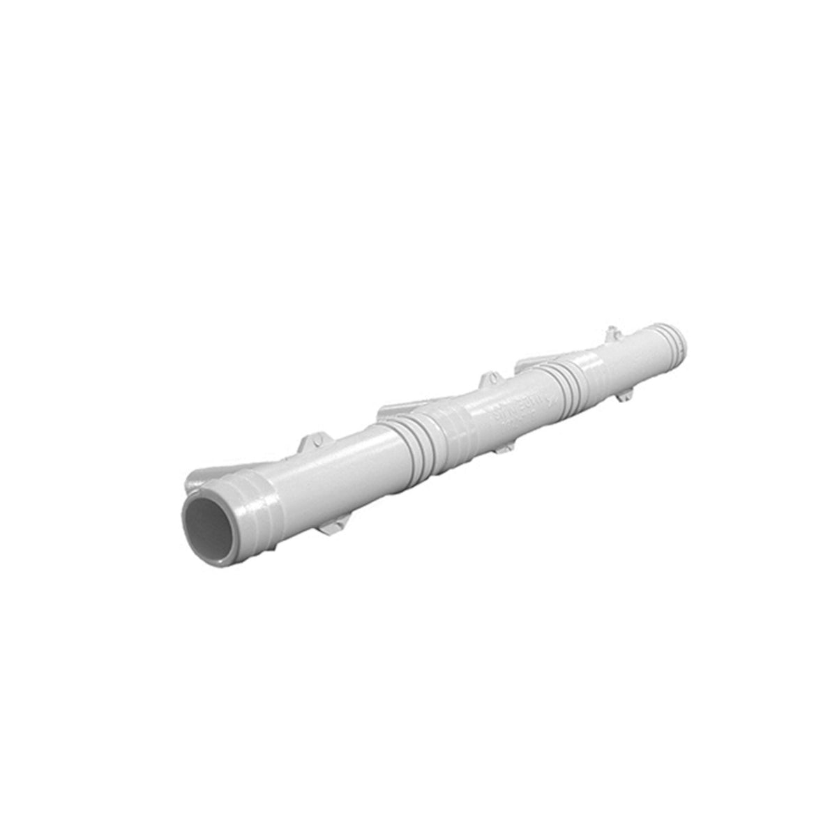 Manifold, PVC, Waterway, 2, 4, 6 Port, 6 3/4"RB x 6 3/8"SB w/ 1 End Plug : 672-7190