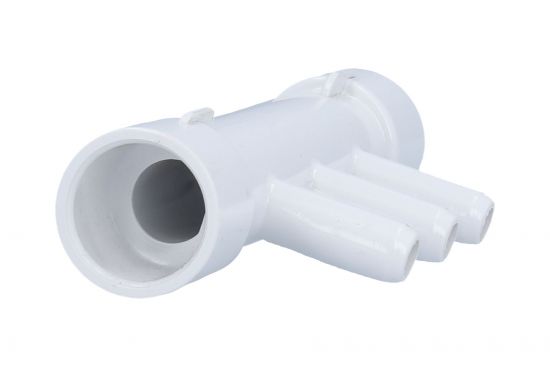 Manifold, PVC, Waterway, 1/2"S x 1/2"S x 3 3/8"B Ports : 672-0550