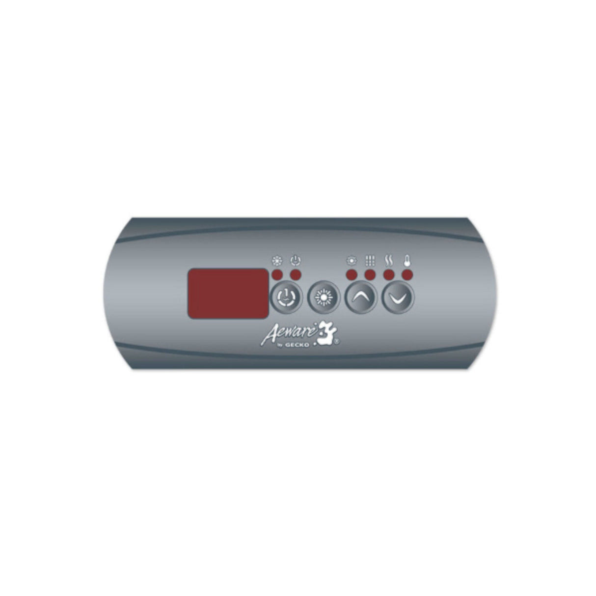 Overlay, Spaside, Gecko IN.K200-GE2, 4-Button, Pump1-Light-Up-Down, For 0607-008004 : 9916-101203