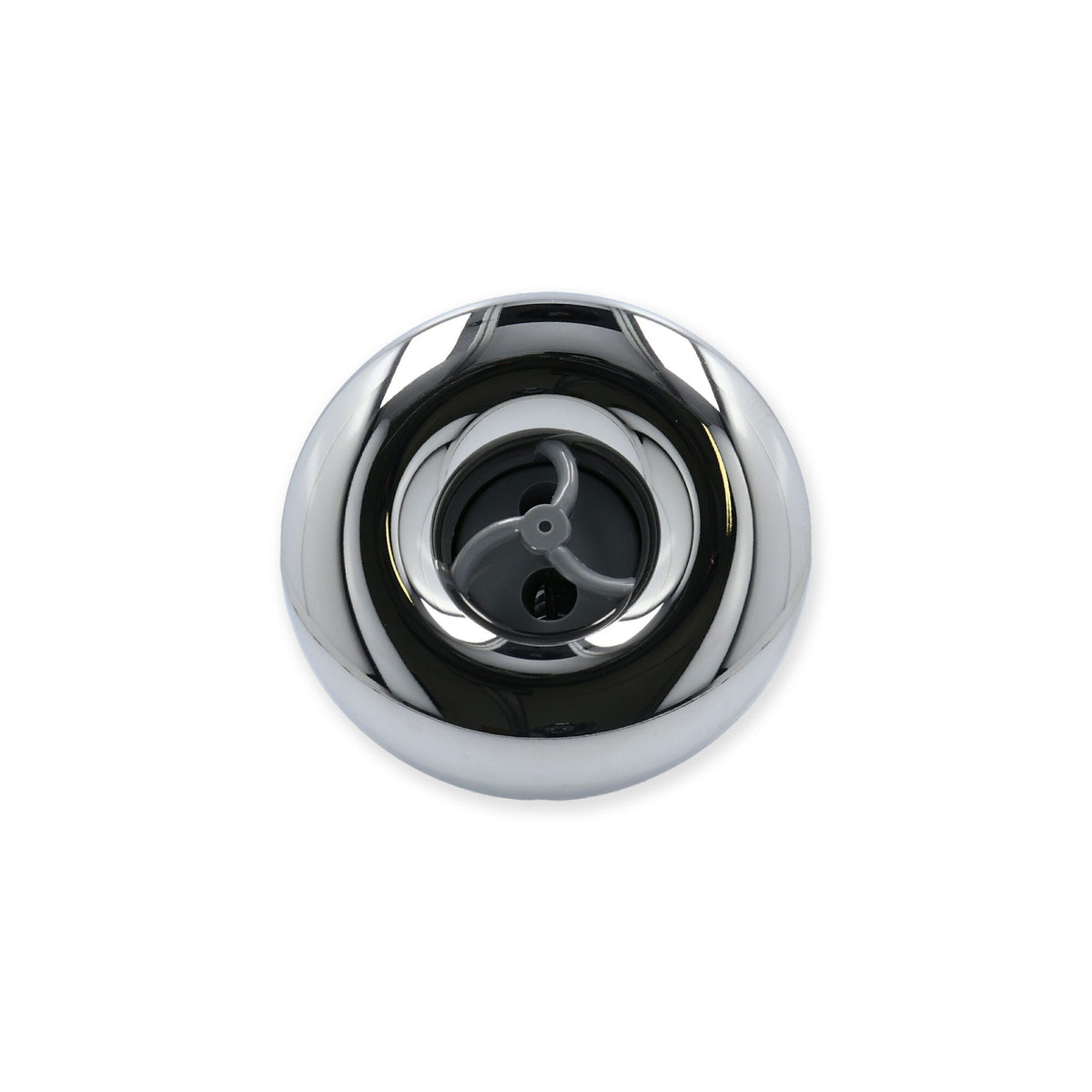 Jet Internal, Rising Dragon Quantum, 3" Face, Screw In, Pulsator, Smooth, Gray w/ Stainless Escutcheon : RD203-3427S