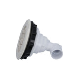 Jet Assembly, Waterway, Master Massage, 5-Scallop, 1-1/2" Slip x 1/2" Slip, White : 210-8160