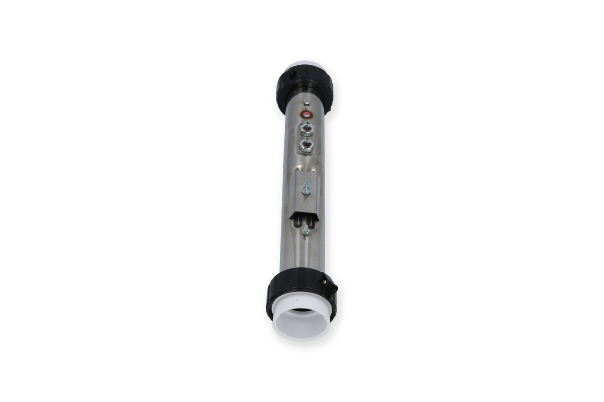 Heater Assembly, HydroQuip/Hurricane, 5.5kW, 230V, 2" x 15"Long, w/Tailpieces, 2 Internal T-Wells : C2550-0002ET