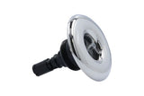 Jet Internal, Rising Dragon Quantum, 3" Face, Screw In, Pulsator, Smooth, Gray w/ Stainless Escutcheon : RD203-3427S