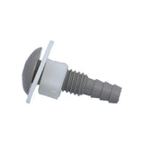 Air Injector, Waterway Button Style, 1/4" Barb, Gray : 670-2137