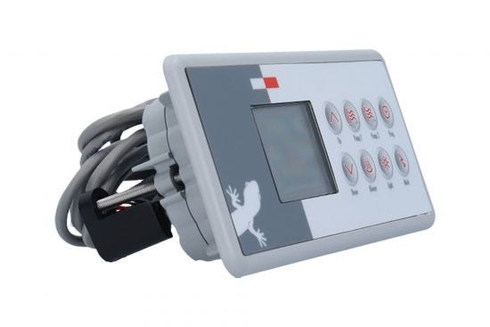 *USE 0200-007119* Spaside Control, Gecko TSC-4-GE1, 8-Button, LCD, Pump1-Pump2-Blower, 10' Cable : BDLTSC4GE1