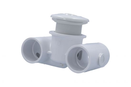 Jet Assembly, HydroAir Hydro-Jet, Extended, 1-1/2"S Water x 1-1/2"S Air, White : 10-5300-WHT