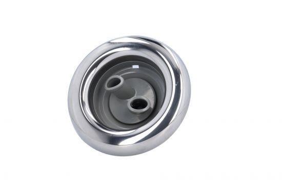 Jet Internal, Waterway, Power Storm, Thread In, Dual Rotating, 5" Face, Smooth, Stainless/Gray : 229-7617S