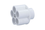 Manifold, PVC, Waterway, 1"S x 5 1/2"S Ports : 672-4380