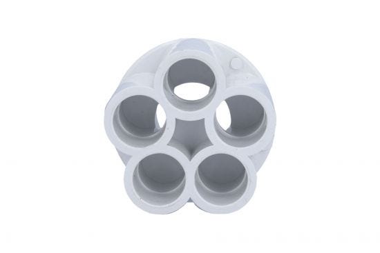Manifold, PVC, Waterway, 1"S x 5 1/2"S Ports : 672-4380