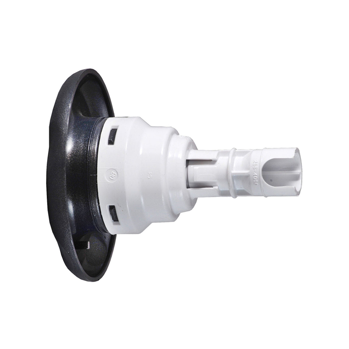 Jet Internal, Waterway Poly Storm, Rotating, 4" Face, Textured, 5-Scallop, Dark Silver/Sterling Silver : 212-8149DSG-STS