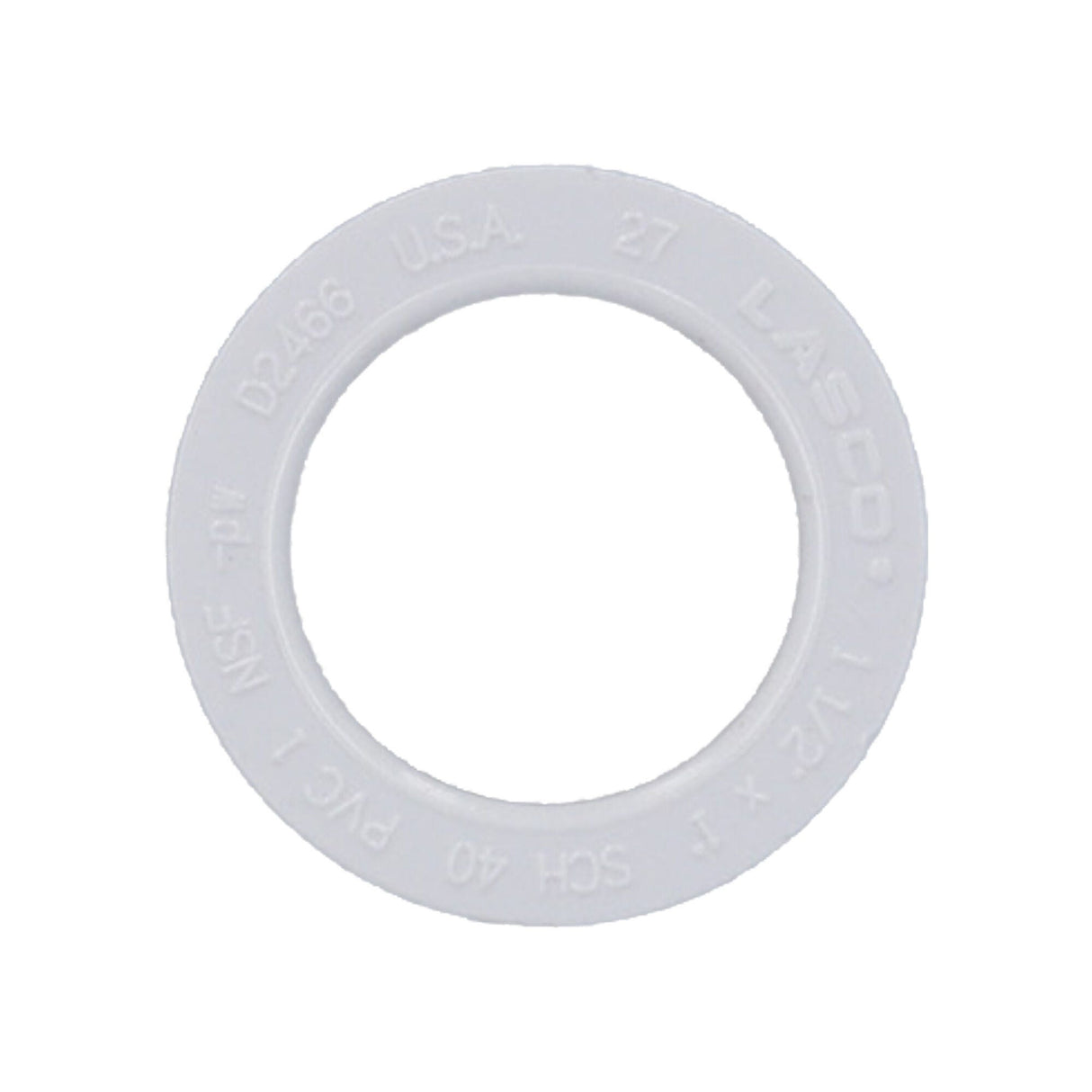 Fitting, PVC, Reducer Bushing, 1-1/2"Spg x 1"S : 437-211
