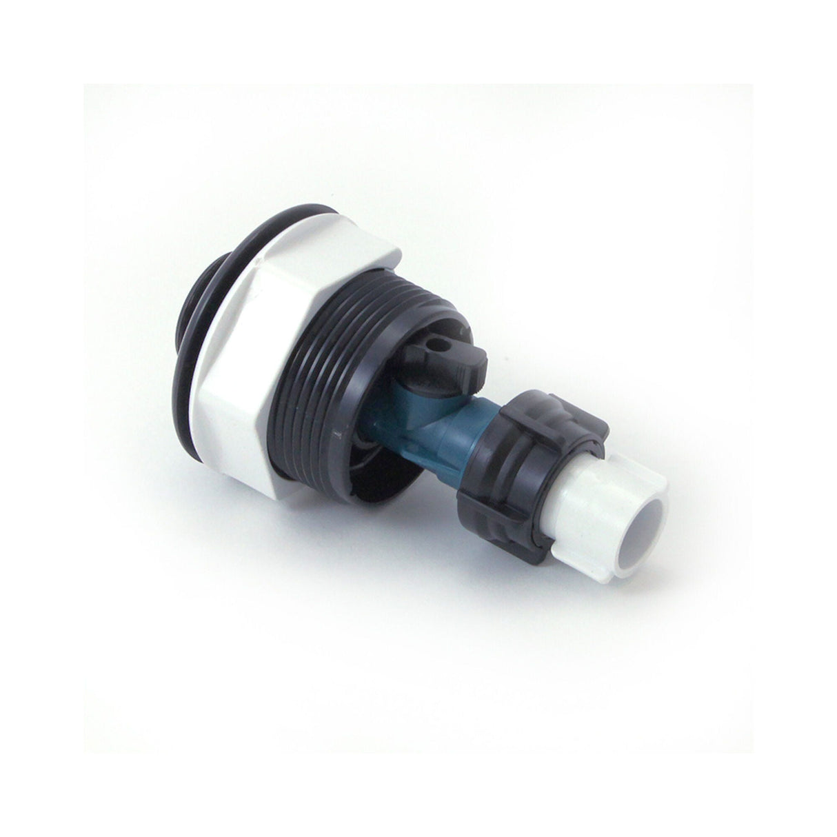 Drain Valve, Waterway Hose Drain w/ Niche, 1/2", Black : 400-3031