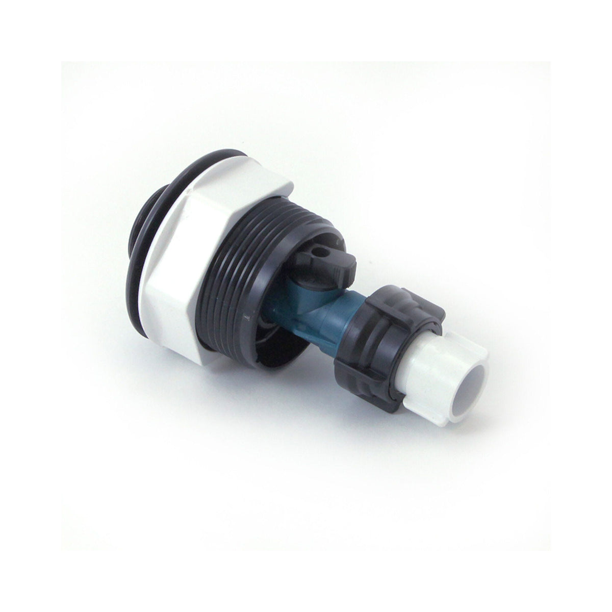 Drain Valve, Waterway Hose Drain w/ Niche, 1/2", Black : 400-3031